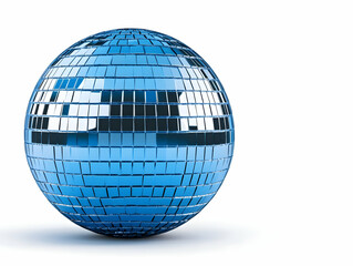 Wall Mural - Blue Disco Ball 3D Render