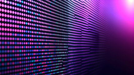 Poster - abstract led light patterns, vibrant colors, dark background, technology concept
