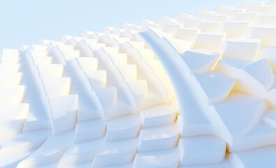 white geometric abstract animation - seamless loop 3d render 3d wallpaper wallpaper background abstr