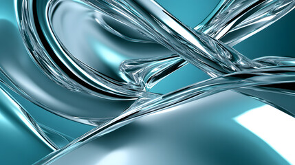 Poster - Close up of blue and silver abstract background with soft textures and patterns for artistic design and creative projects