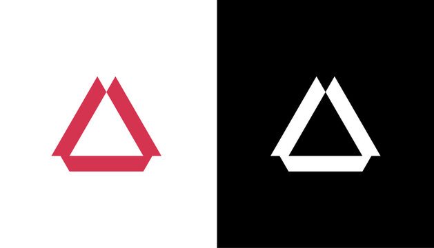 Monogram initial letter mark A logo icon design illustration template