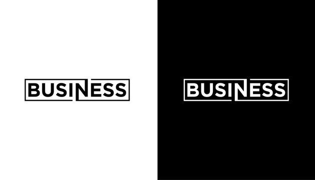 Business Text Logo Design Template element 