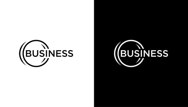 Business Text Logo Design Template element 