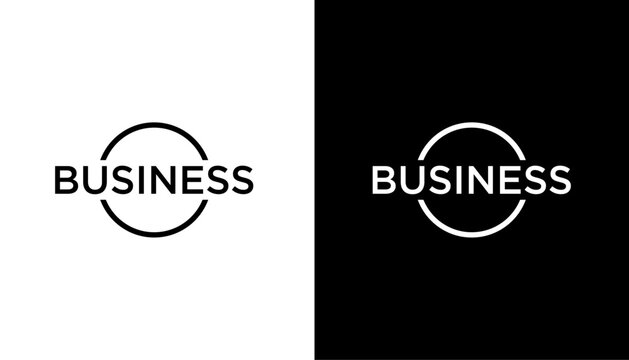 Business Text Logo Design Template element 