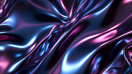 Poster - Close up of purple and blue fabric with tulip petals for textiles and floral design projects