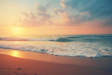 Wall Mural - Beach shoreline outdoors horizon.