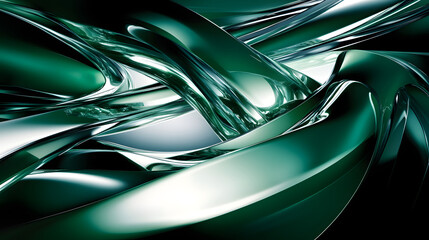 Poster - Abstract green and white background with subtle textures and patterns suitable for creative and artistic design projects