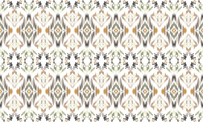 Wall Mural - Geometric ethnic flower pattern for background,fabric,wrapping,clothing,wallpaper,Batik,carpet,embroidery style.