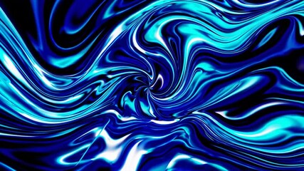 Aufkleber - Blue and black swirling abstract pattern, digital art concept