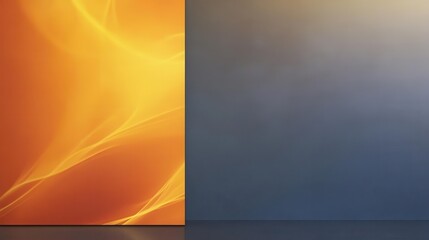 Poster - Sunshine yellow and lemon-orange hues radiate energy in a bold, modern banner designed for high-impact visuals