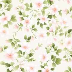 Poster - Wallpaper pattern flower backgrounds.