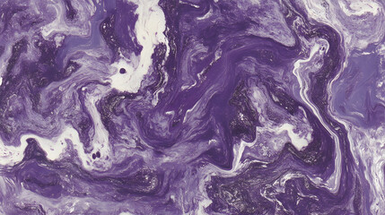 Poster - Purple marble texture wallpaper with glowing accents and natural patterns for interior design projects