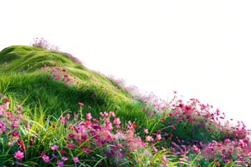 Wall Mural - Vibrant hillside with blooming flowers