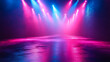© Vadymation - ealistic image of the glow of spotlights at a disco like a strobe in the dark