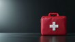 © BirD - Red first aid kit with white cross on dark background, symbolizing emergency preparedness and safety.