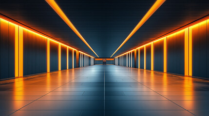 Poster - abstract minimalistic modern architectural structure with clean geometric lines. Generative AI . Generative AI