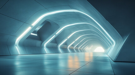 Poster - abstract minimalistic modern architectural structure with clean geometric lines. Generative AI . Generative AI