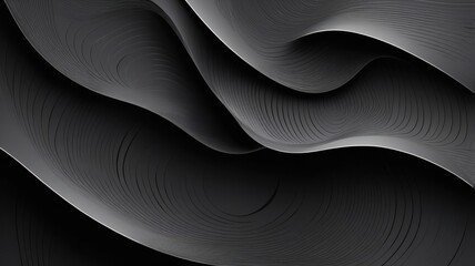 Aufkleber - Elegant dark abstract background with flowing lines and subtle highlights