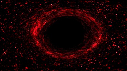 Poster - abstract nebula vortex red space art celestial phenomenon cosmic swirl galactic hole astrophysics