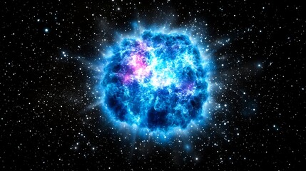 Poster - Celestial Nebula Explosion a Cosmic Symphony of Light in Deep Space Universe Exploration Imagery
