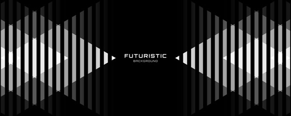 Poster - 3d silver lines techno abstract background overlap layer on dark space with polygonal effect decorat