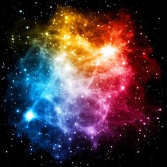 Poster - cosmic symphony of light abstract universe nebula galaxy space astronomy celestial glow multiverse s