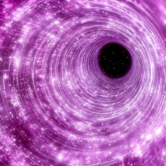 Wall Mural - Cosmic Vortex Tunnel of Lights and Space Illumination Abstract Wormhole Journey Illustration