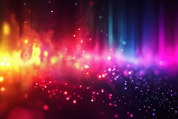 Fototapete - Colorful abstract background with vibrant hues and glowing particles creating a dynamic atmosphere