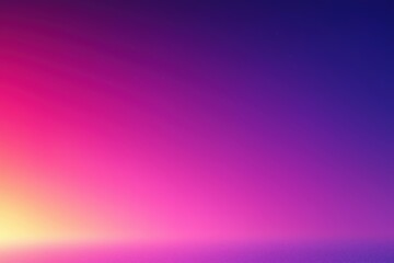 Poster - Vibrant gradient sunset over a calm horizon creates a serene atmosphere at dusk