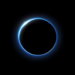 Poster - Ethereal Glow Emanating From Dark Void of Space Celestial Beauty Mysterious Cosmic Phenomenon