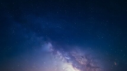 Night sky with stars and the milky way galaxy