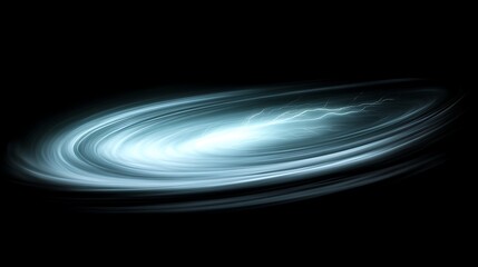 Wall Mural - ethereal swirl of light and energy illuminating the darkness of space with electric flashes design