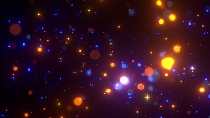 Wall Mural - blue gold sparkle background