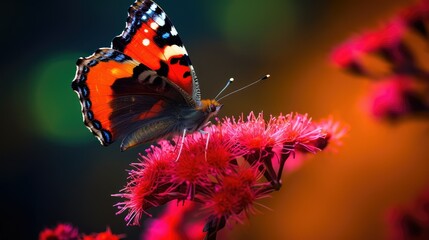 Wall Mural - nectar red admiral