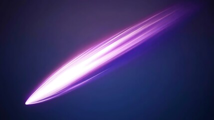 Poster - Light Streak in the Dark Cosmic Sky Abstract Visual Art Concept and Background Illustration
