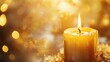 © timurlan999 - Closeup melting candles creating a warm, inviting glow