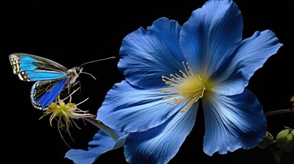 Sticker - wings blue columbine