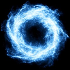 Poster - Luminous Swirl Energy Field Light Effect in Circular Abstract Vortex Phenomenon Visual Presentation