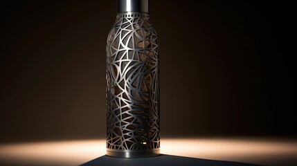 Poster - geometric steel water bottle