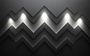Poster - Abstract geometric background with spotlights