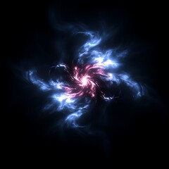 Poster - Mystical Swirl of Energy A Mesmerizing Display of Cosmic Brilliance And Light Show in Darkness
