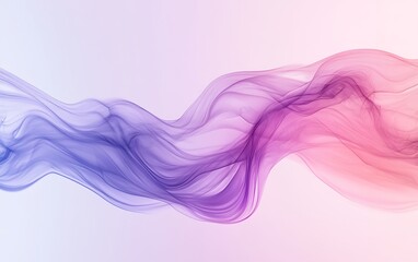 Canvas Print - Abstract Flowing Smoke, Color Transition, Soft Background, Artistic Graphic Design