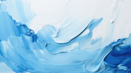 Poster - canvas blue smear