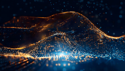 Technology Particle Abstract Background