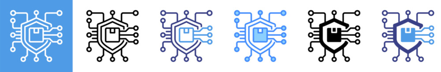 Poster - Digital Right Management Multistyle Icon Set