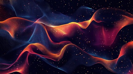 Wall Mural - Abstract digital art dark background It has futuristic Speed action lines animation