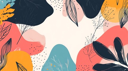 Poster - Abstract floral design background (2)