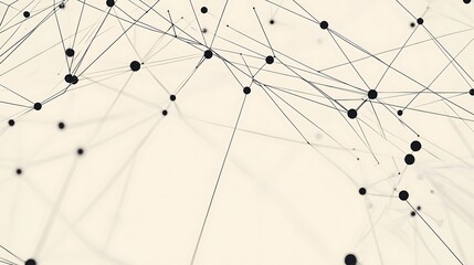 Poster - Abstract network diagram, connection, lines, dots, background, technology, visual, design, graphic, illustration