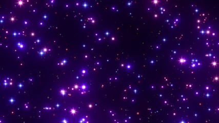 Wall Mural - starry sky blue background particles