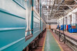 © Елена Бионышева-Абра - Night layover of metro rolling stock at depot.